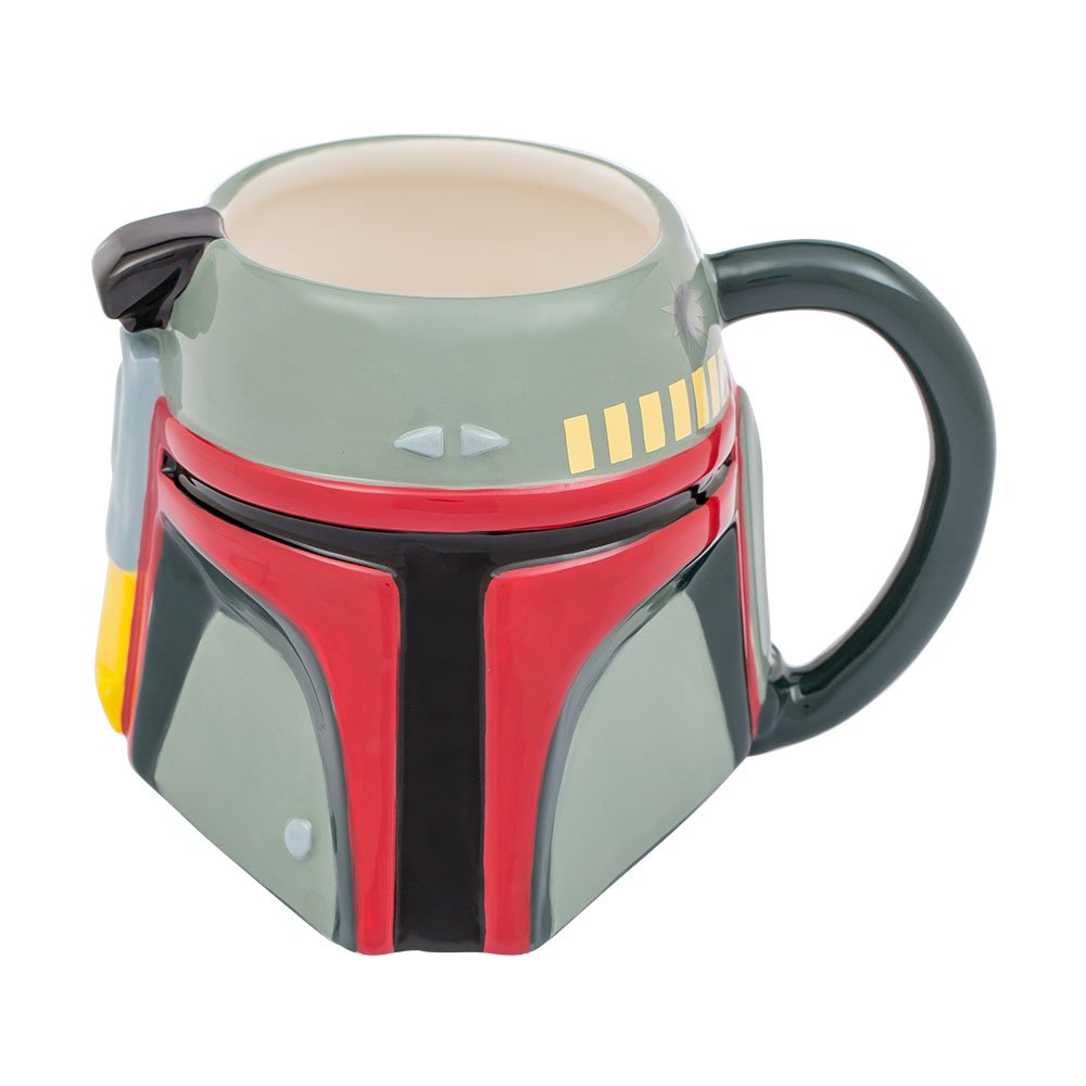 Vandor Boba Fett 20oz ceramic sculpted mug ideal for collectors and daily coffee.
