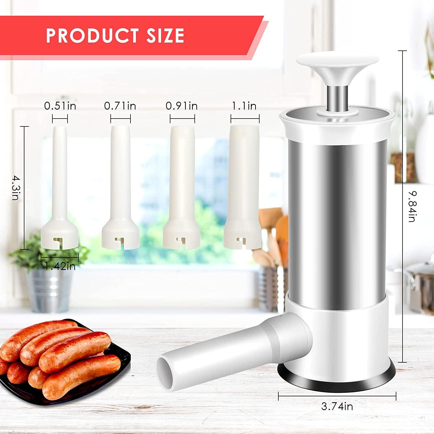 2.2 lb capacity streamlines batch sausage production