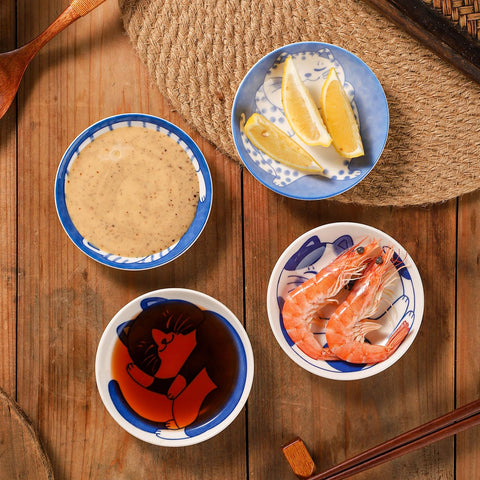 VanEnjoy appetizer sauce plates ideal for dips and small bites at gatherings.