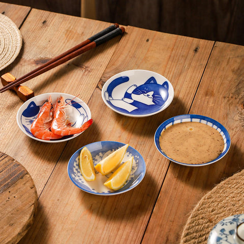 VanEnjoy gift for cat lovers—adorable and sturdy ceramic dishware set.