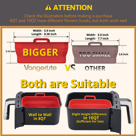Red Vangerute liner folded for compact storage, saving kitchen space.
