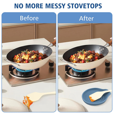 VanlonPro stove-top setup spoon rest within reach during cooking
