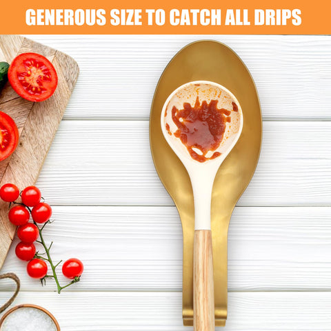 VanlonPro spoon rest with spatula resting nearby during meal prep