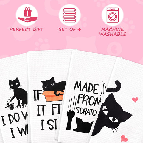 Vansolinne gift-ready cat towels pack highlighting gift appeal.