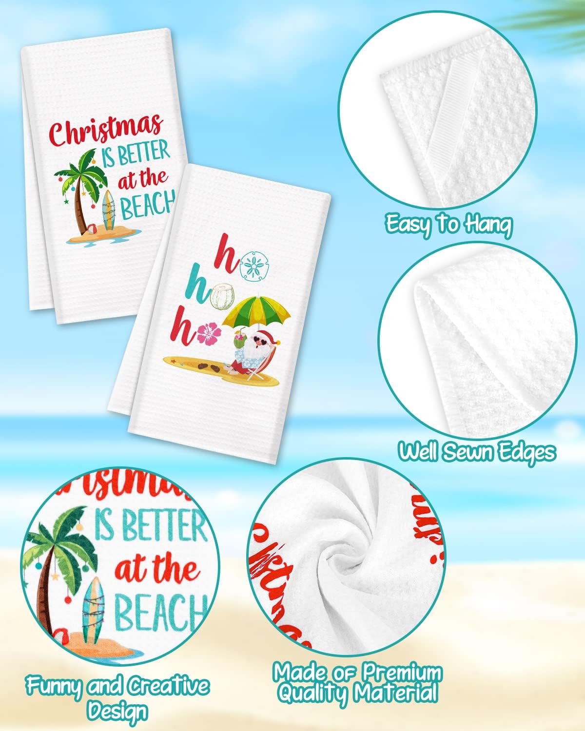Vansolinne durable flour sack style towels blend practicality with coastal style.