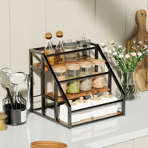 VANTIMO syrup rack multifunctional storage supports bottle organization.