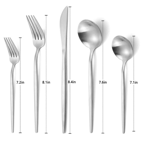 VANVRO dessert spoon with satin finish for easy scooping and serving