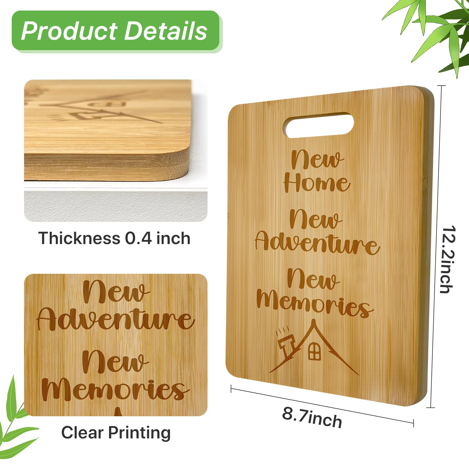 Vanzard bamboo board with smooth surface, ideal for daily prep