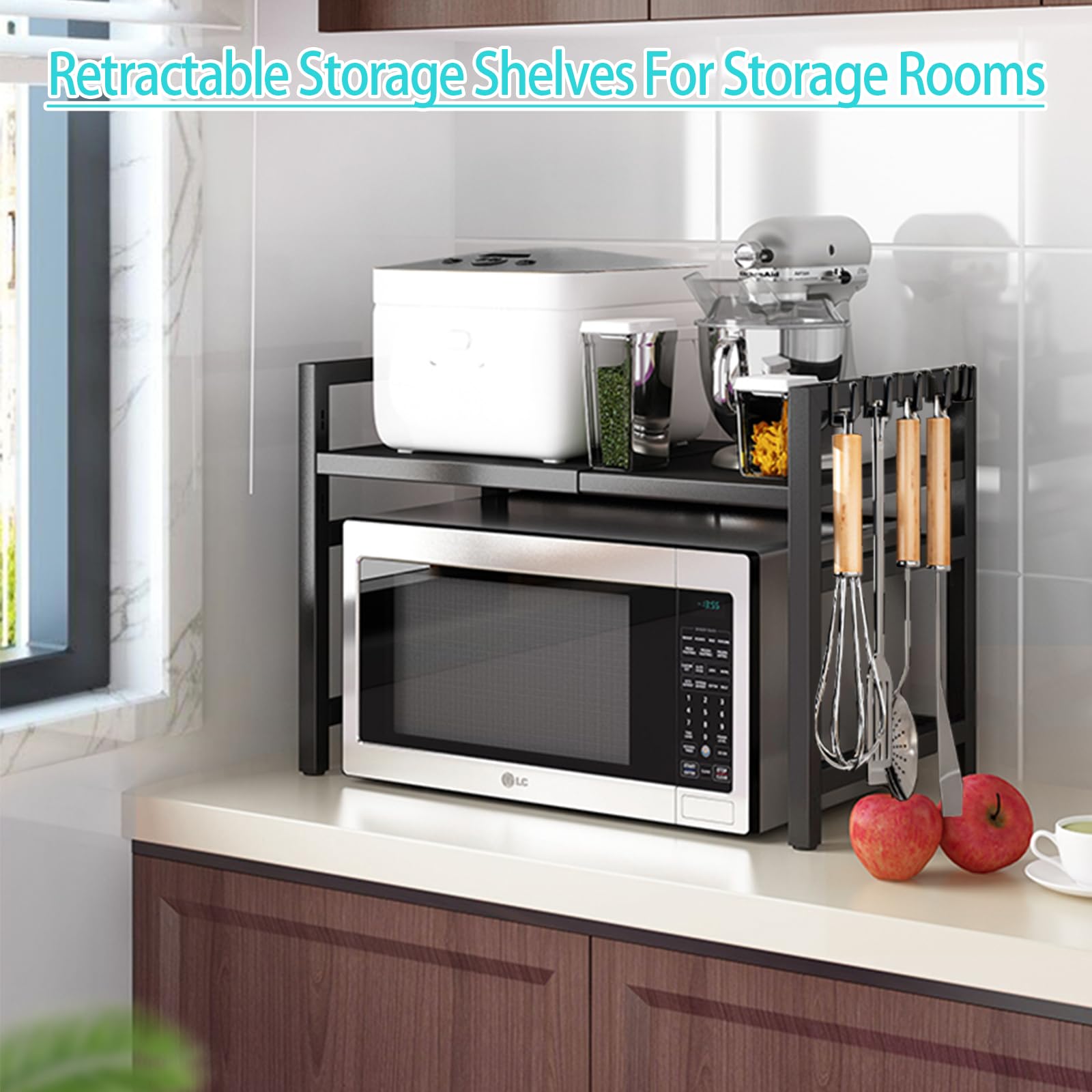 Vaphayva included hooks enable quick mounting options.