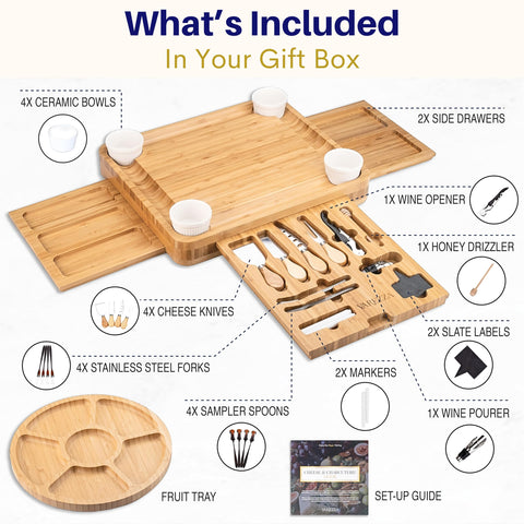 VAREZZA cheese knife and spreader for neat slicing and spreading.