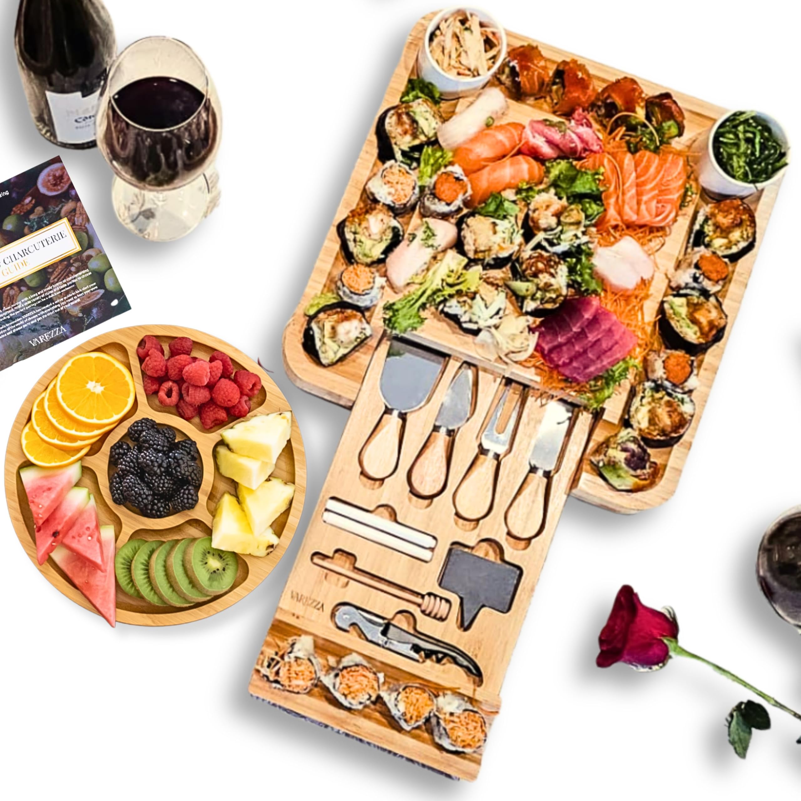 VAREZZA large charcuterie board ready for elegant entertaining
