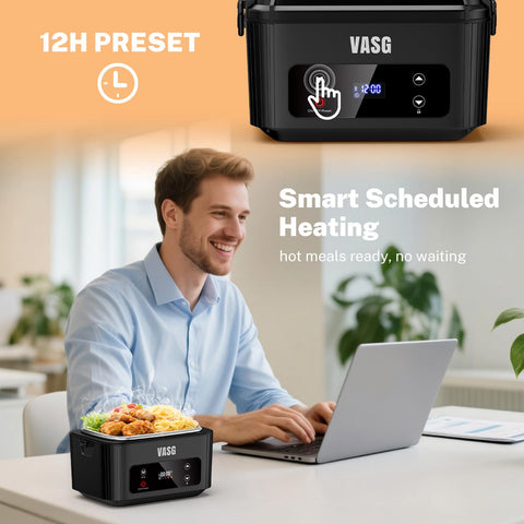 VASG cordless unit used in car provides hot meals without outlets