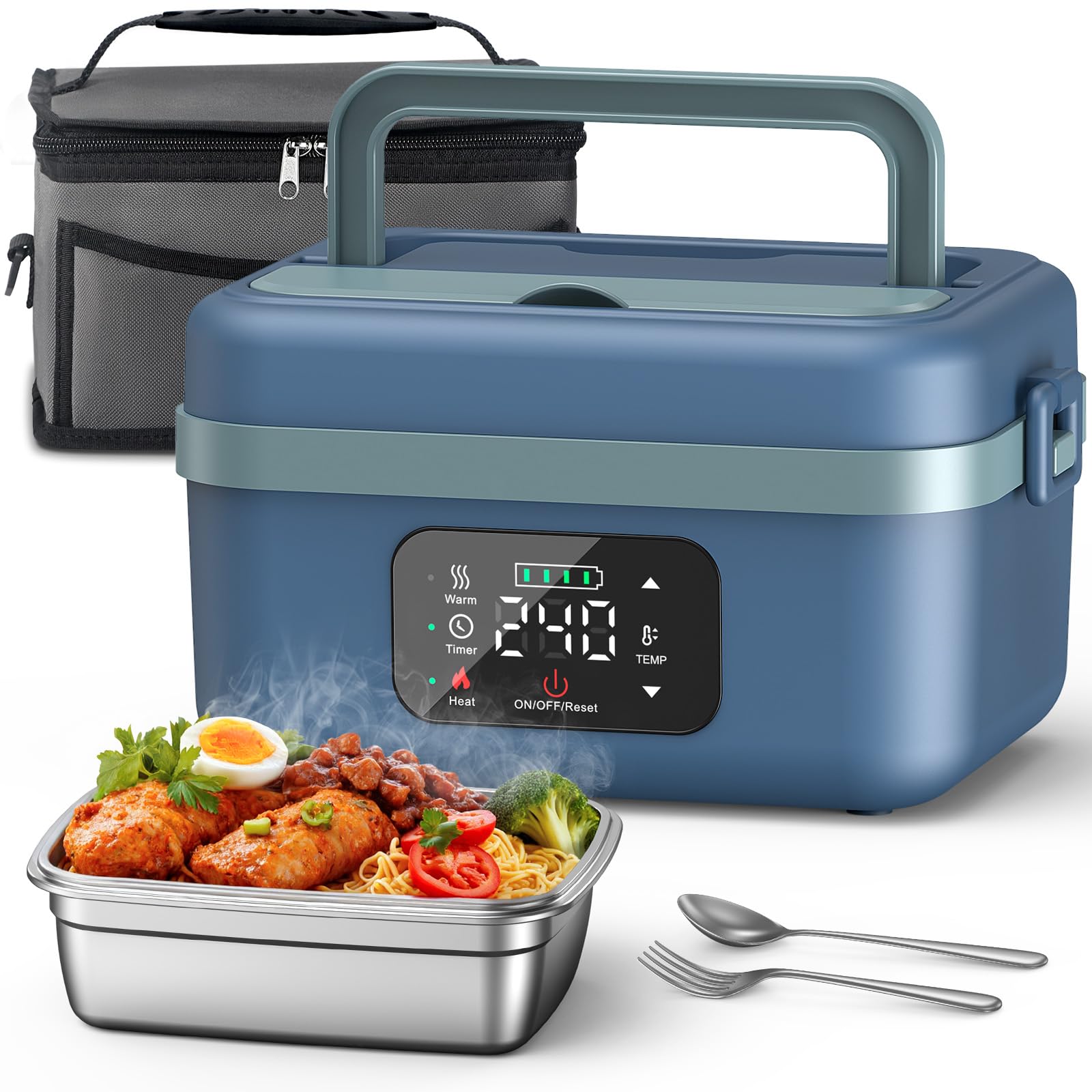 VASG heated lunch box with 1L container keeps meals warm during commutes