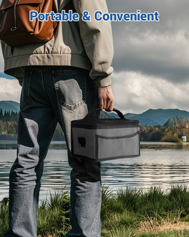 VASG insulated carrying bag protects meals from rain and dust