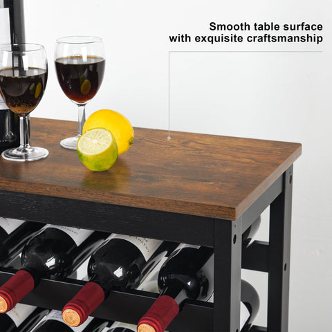 VASMIA rustic brown and black finish highlighting timeless kitchen style.
