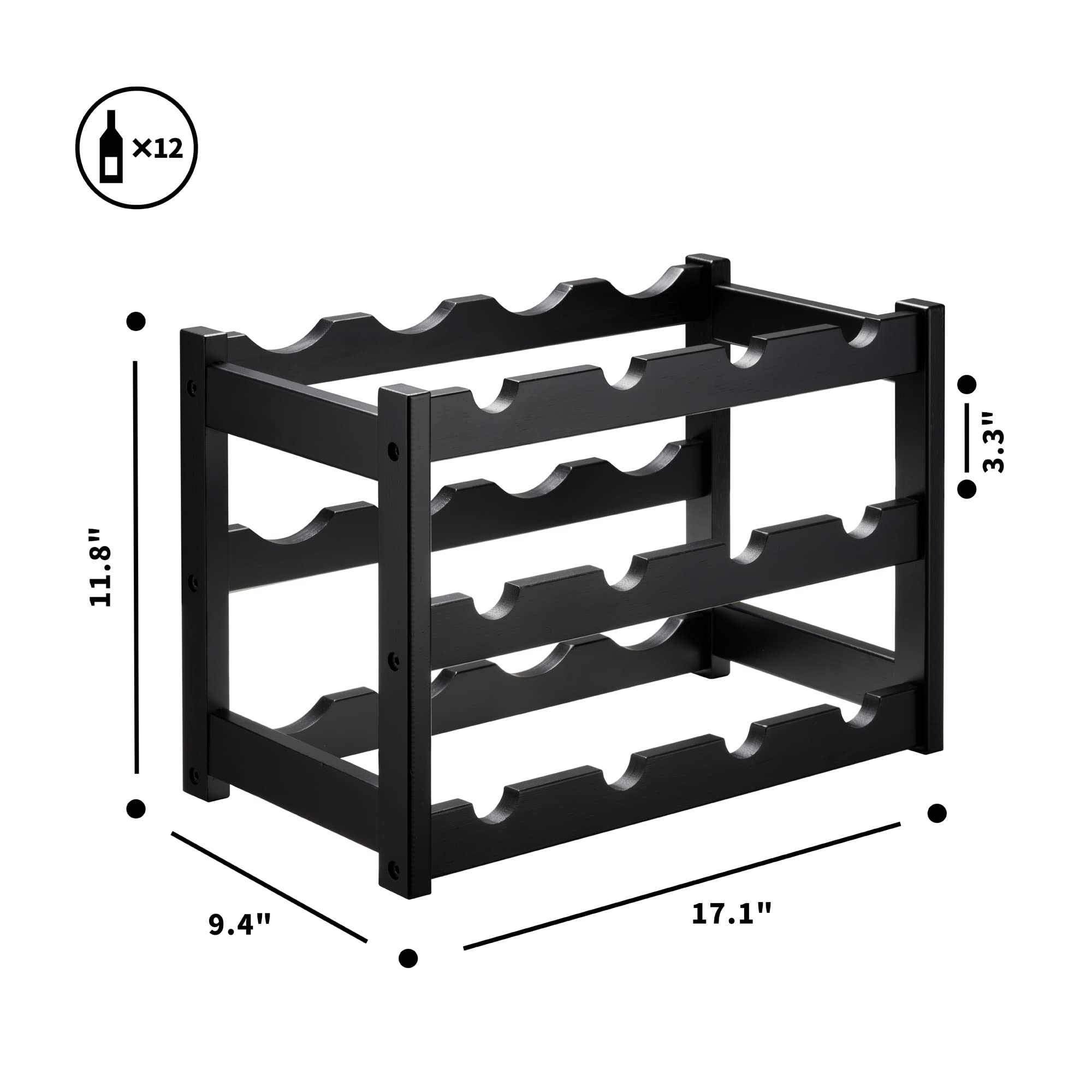 VASMIA gift-ready wine rack perfect for holidays or special occasions.
