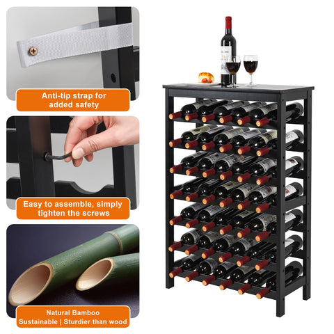 VASMIA kitchen and dining room wine rack versatile for home bars and pantries