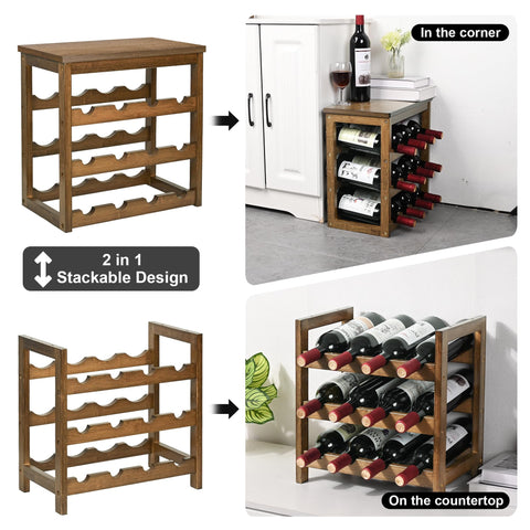 VASMIA eco-friendly bamboo supports long-lasting wine storage.