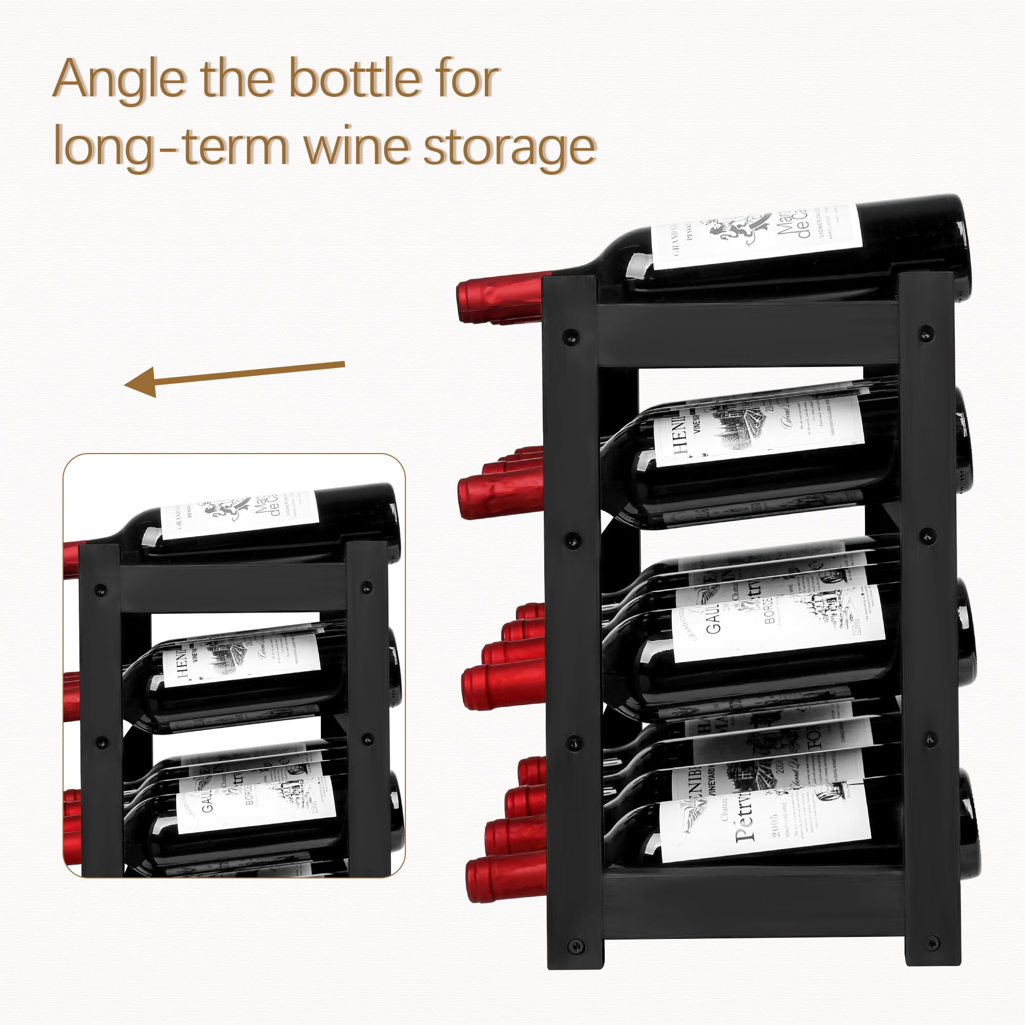 VASMIA gift-ready wine rack for holidays and special occasions.