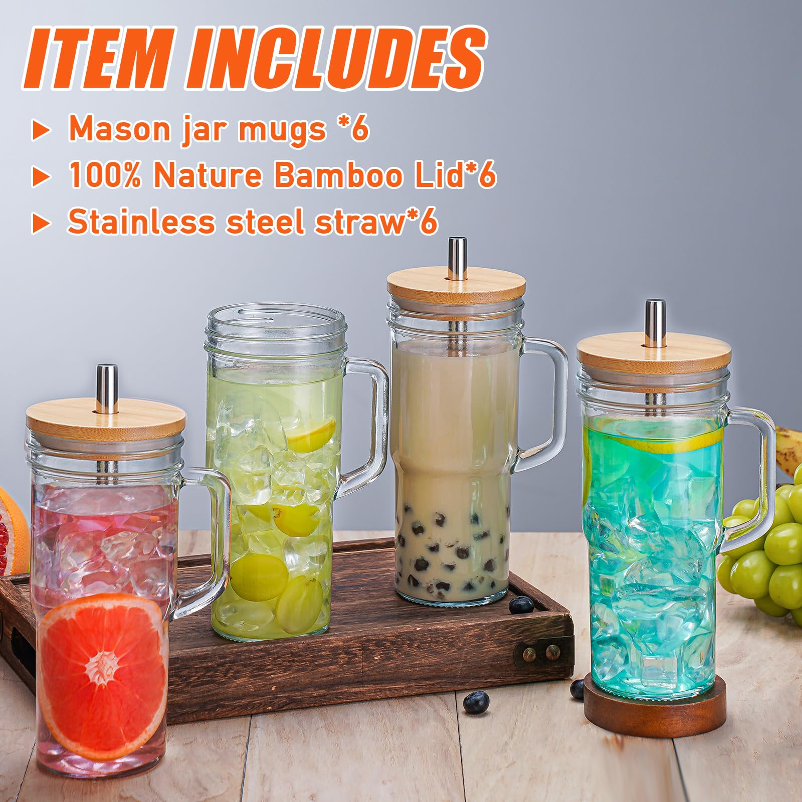 VasoArte bamboo lids protect freshness with eco-friendly style.