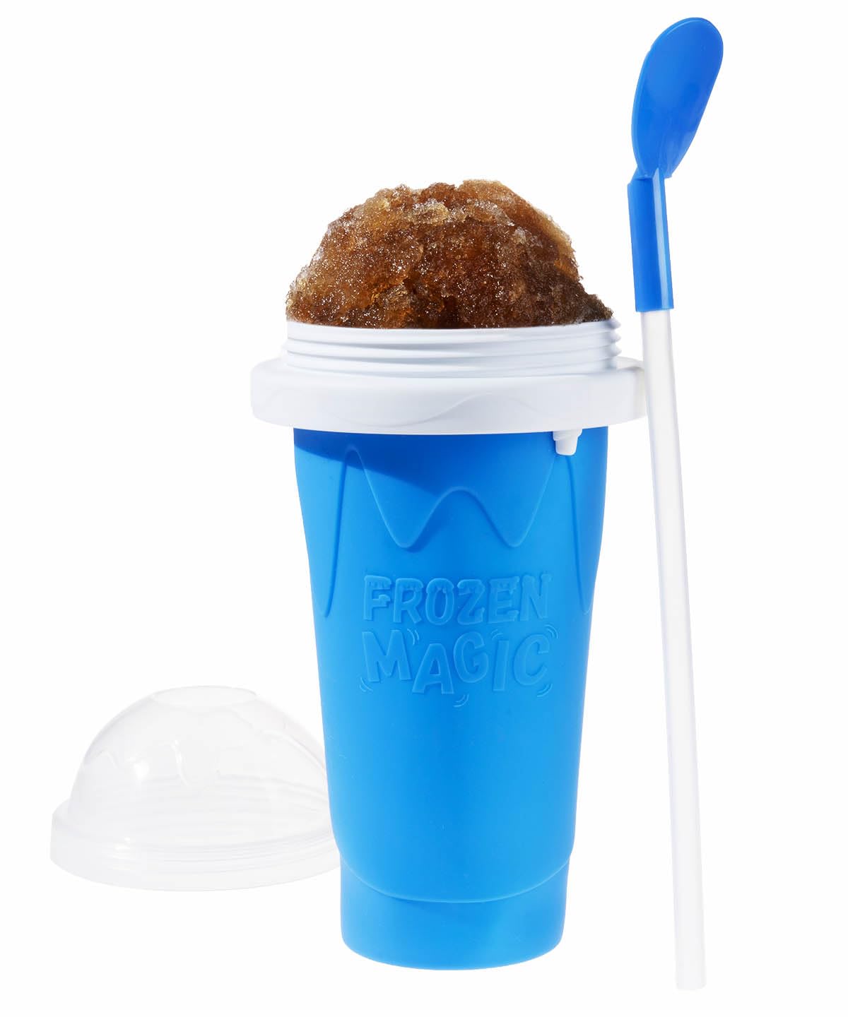 Vat19 Slushy Maker with dome lid for mess-free sipping and quick treats.