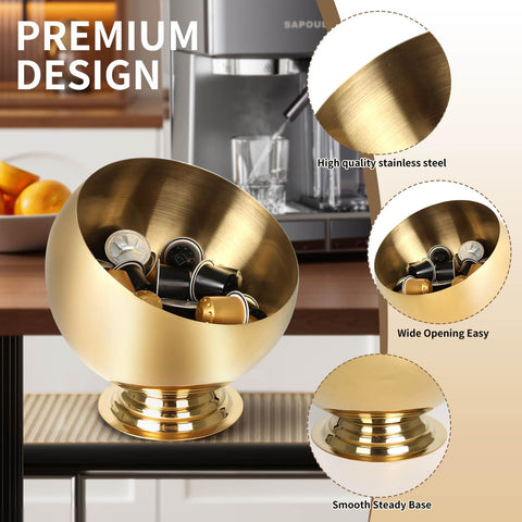 VAWNKUKN compact pod holder fits small counters without crowding.
