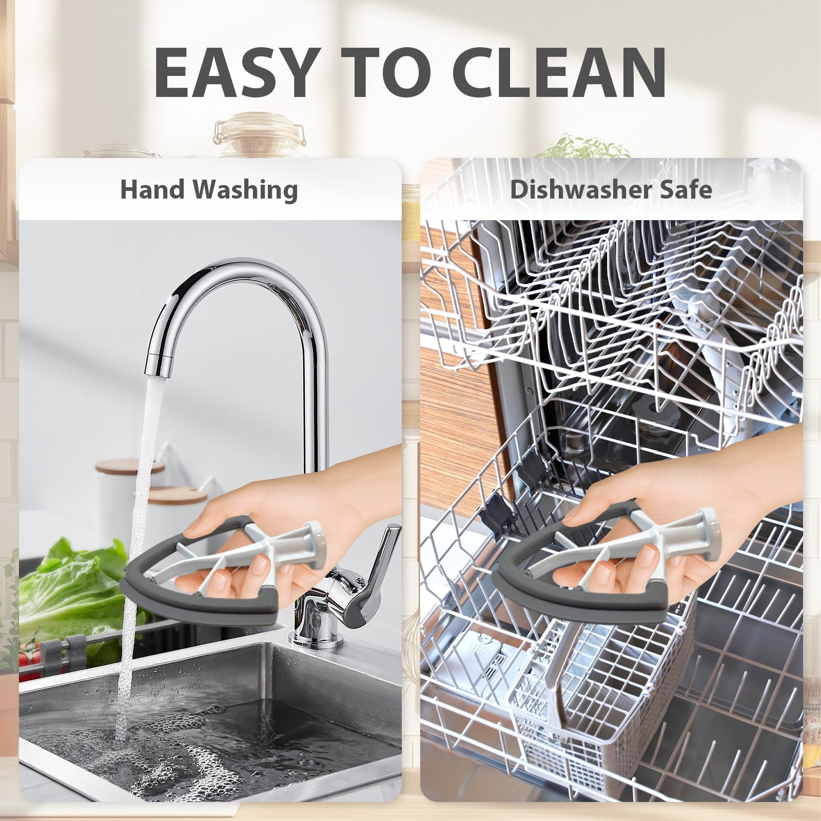 Vaytong Flex Edge Beater handles heavy doughs and thick mixtures with ease.