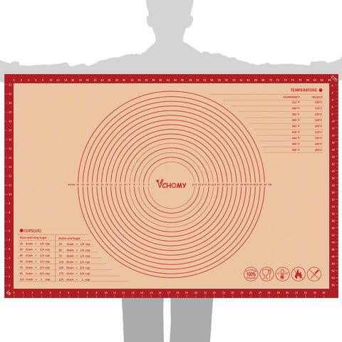 VCHOMY 36x24 pastry mat for rolling dough and wide workspace