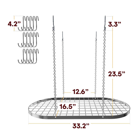 Heavy-duty iron construction supports heavy cookware securely