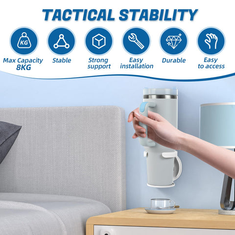 VEAQEE deskside organization keeps drinks within reach during study or work.