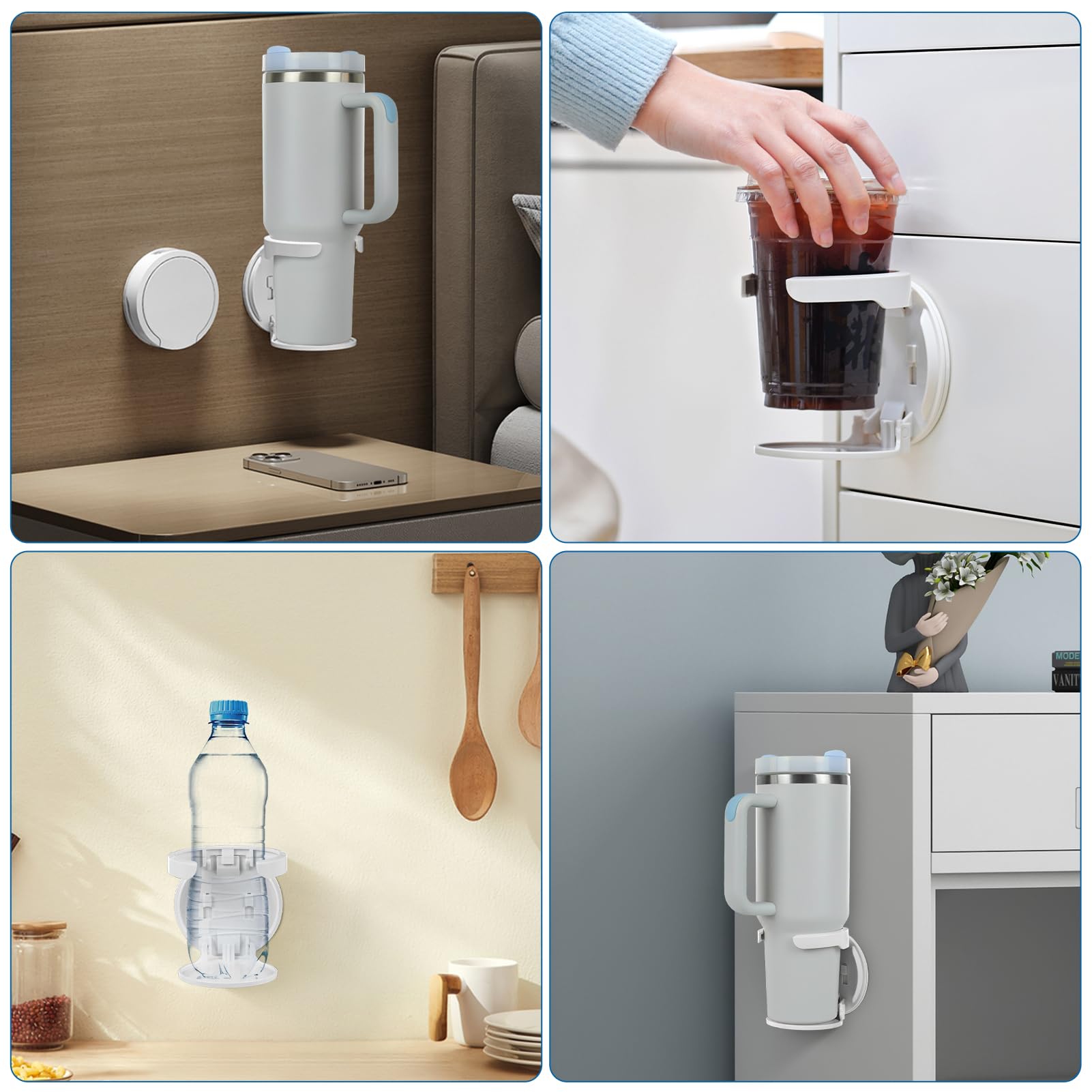 VEAQEE easy installation with adhesive or screws for flexible mounting.