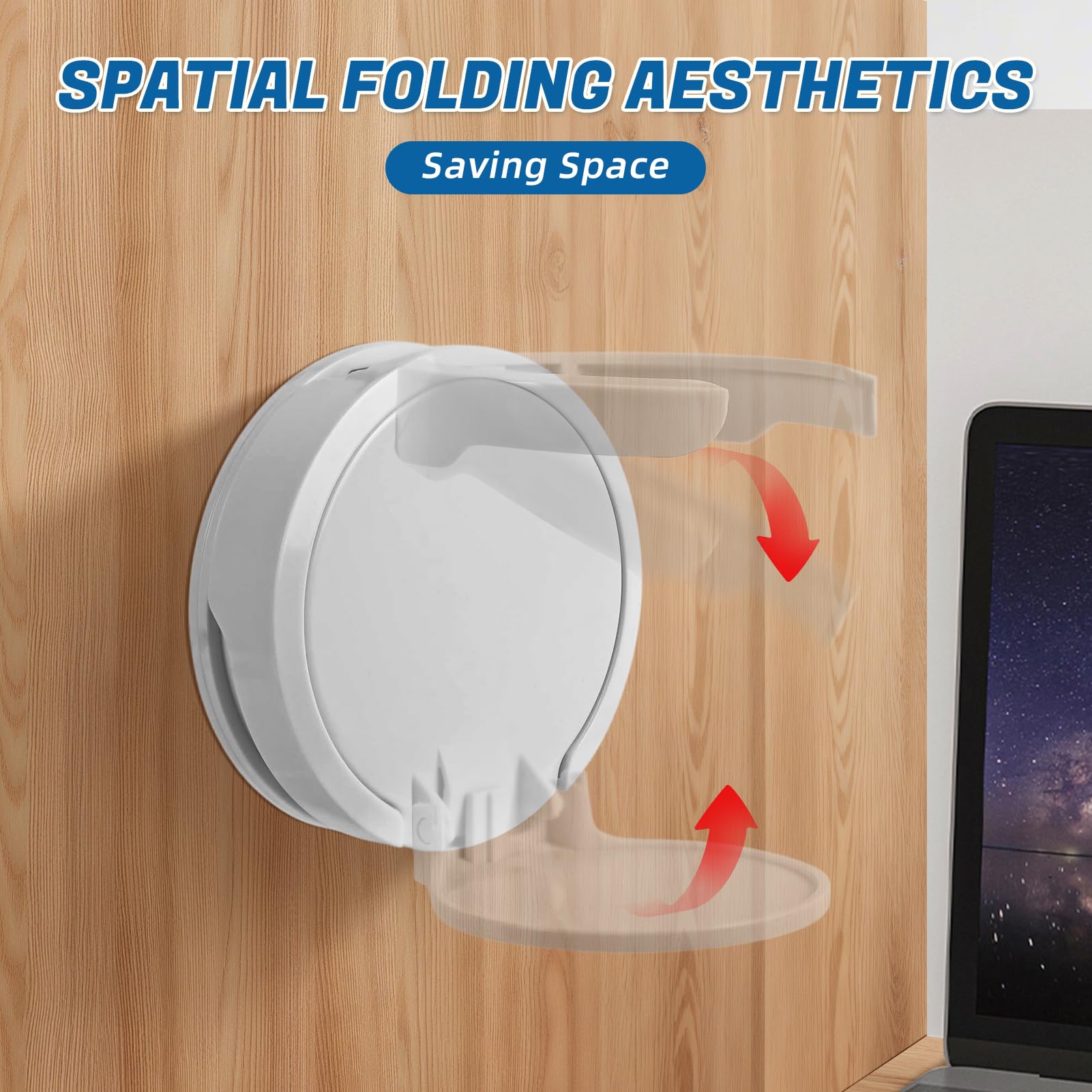 VEAQEE space-saving desk accessory keeps work surfaces clean.