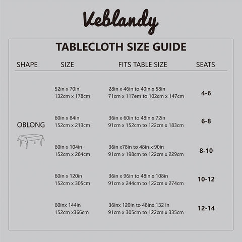 Veblandy wrinkle-free fabric keeps table appearance neat after use.
