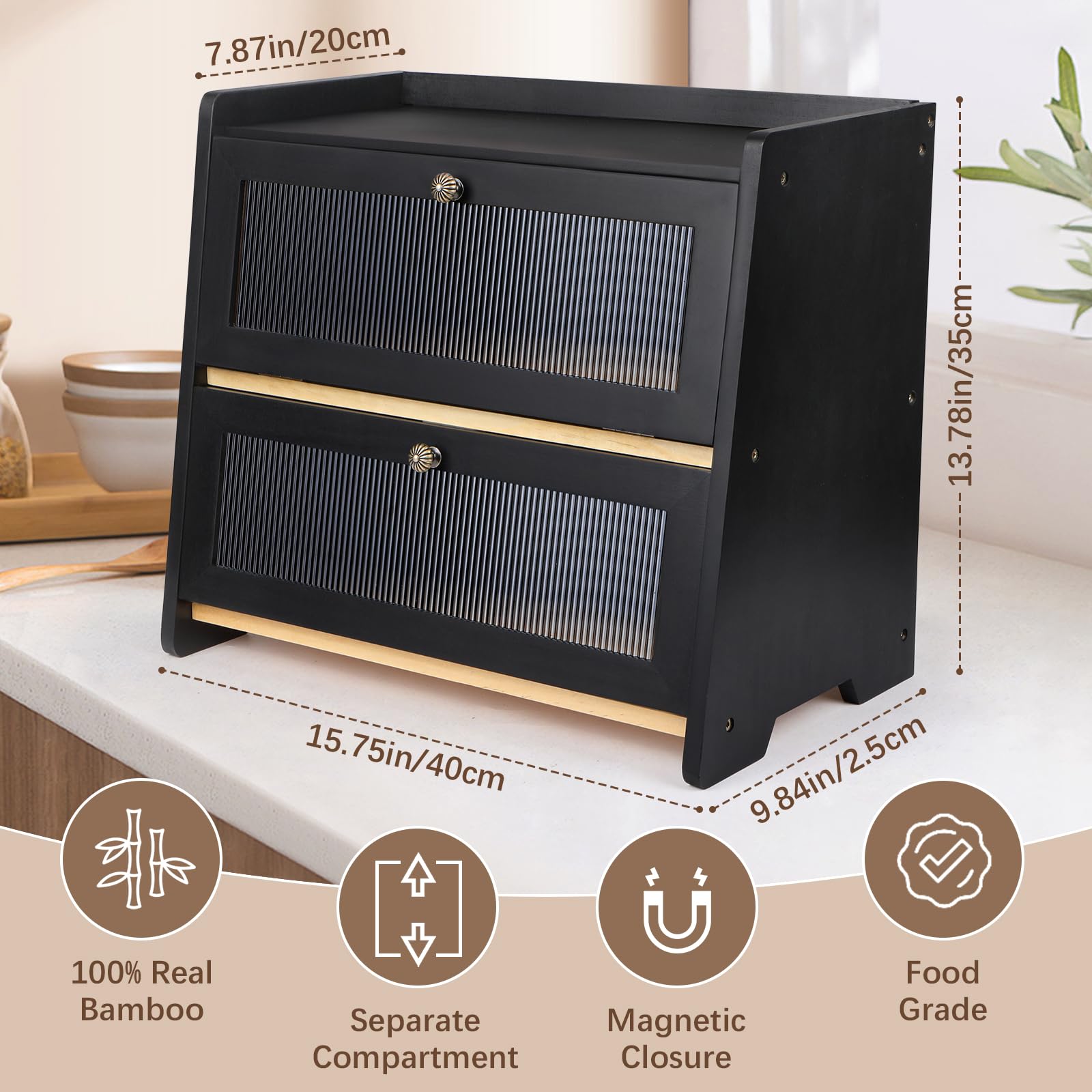 VEDALIO bamboo close-up shows natural grain and food-grade safety.