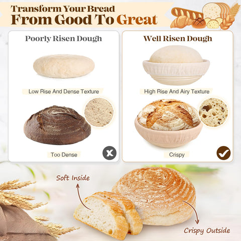 VEDALIO bread lame enables precise scoring for bakery-quality tops.