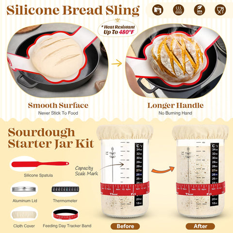 VEDALIO dough whisk helps mix and aerate for consistent texture.