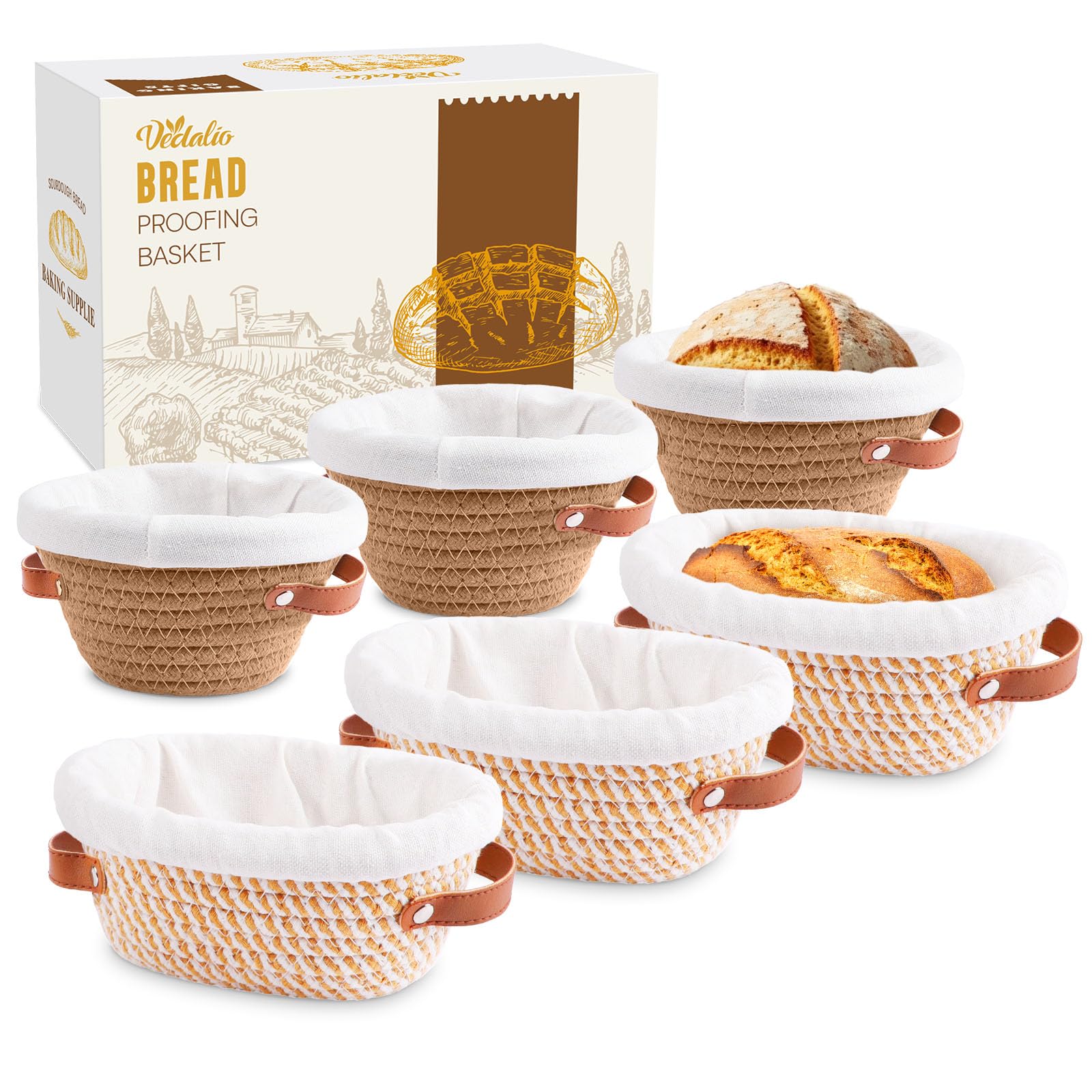 VEDALIO basket set doubles as kitchen storage and decor.