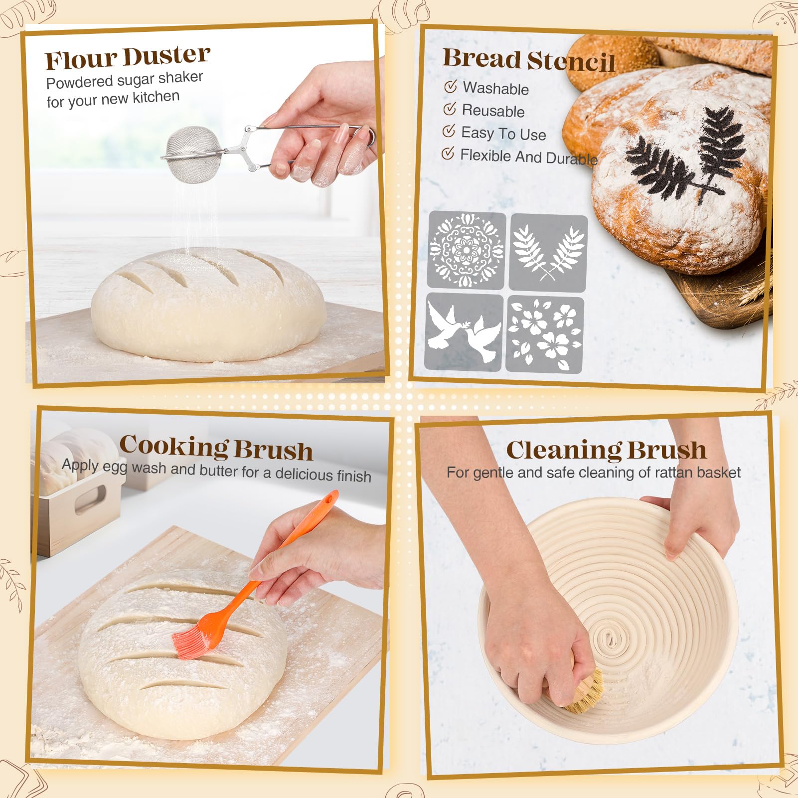 VEDALIO silicone bread sling for easy transfer to oven