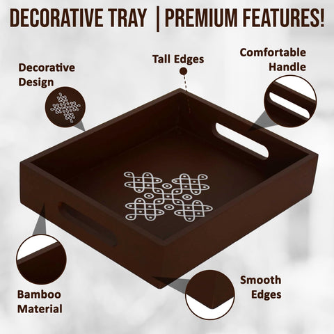Vedantam housewarming tray showcases natural bamboo grain with practical table-ready design.