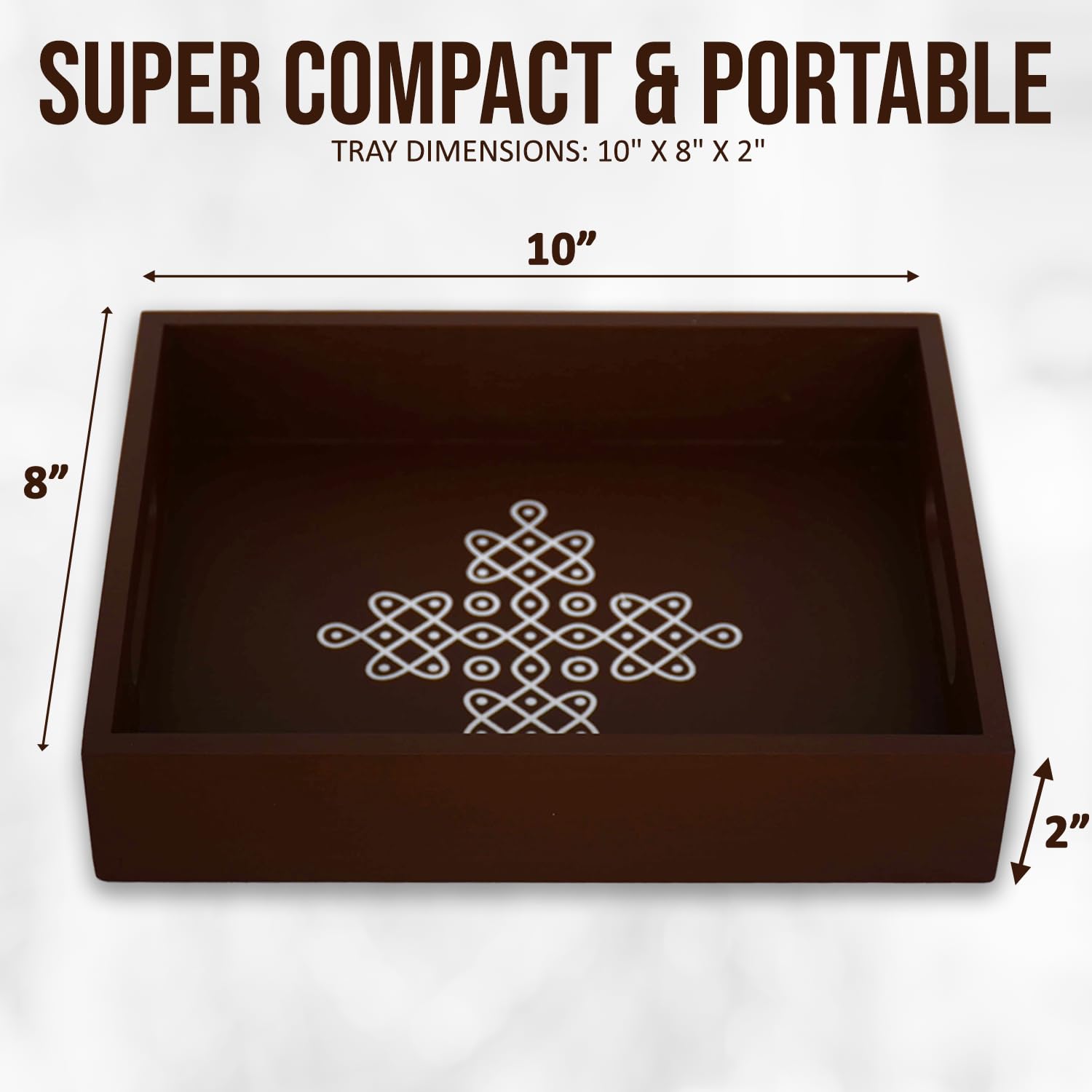 Vedantam bamboo pooja gift tray, lightweight and durable for festival gifting.