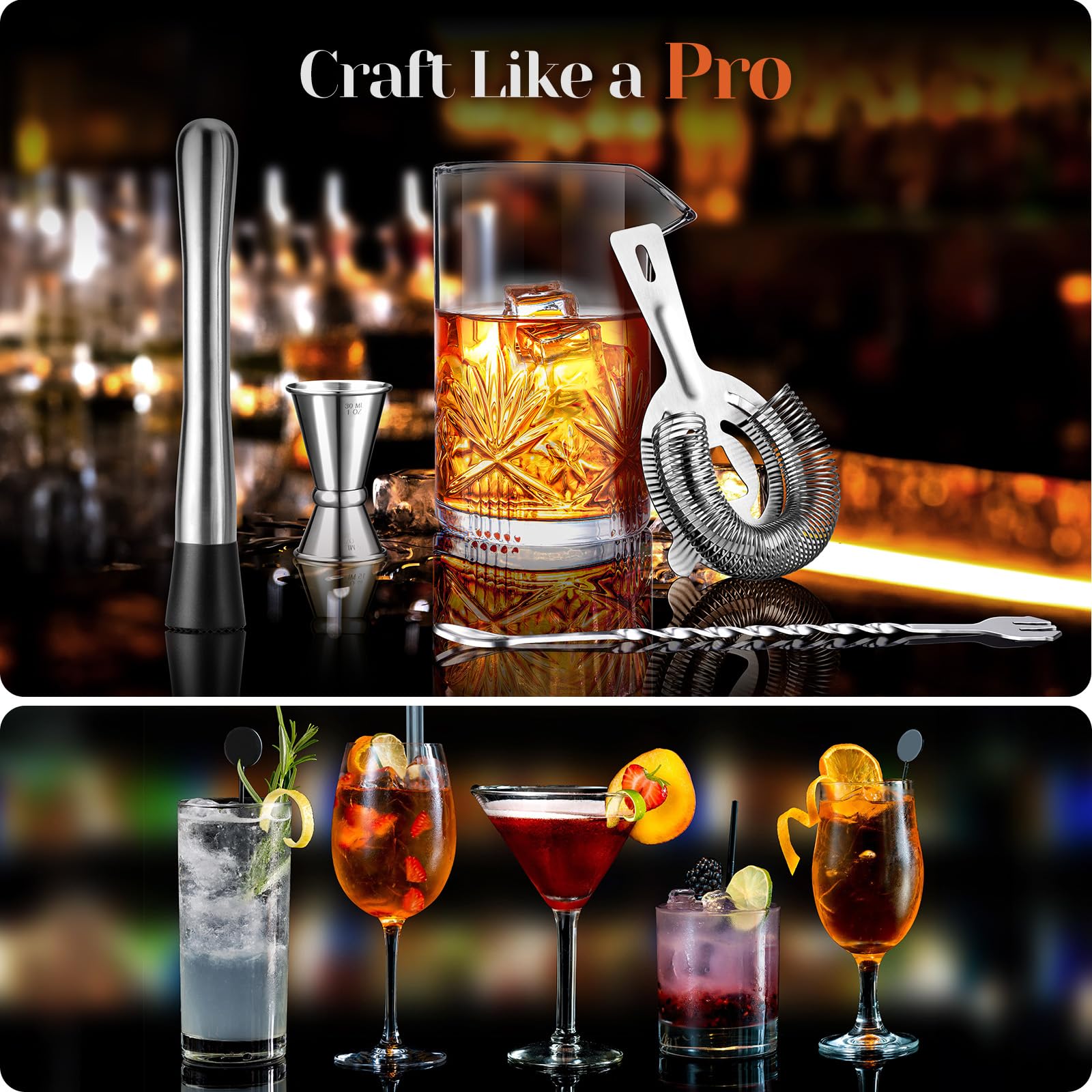 veecom bar mixer gift box suitable for housewarmings and holidays