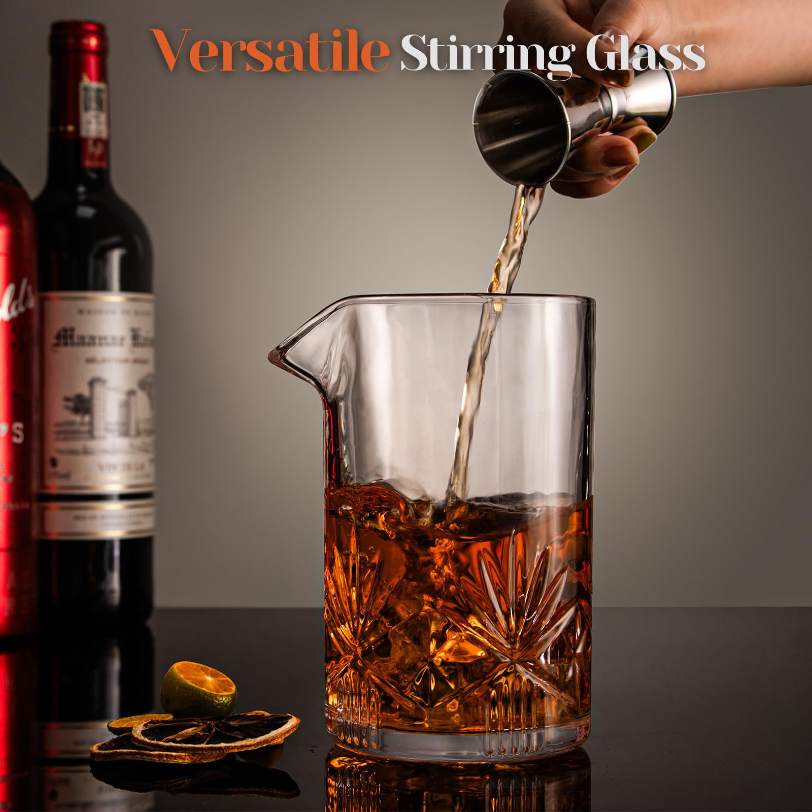 veecom double jigger 0.5/1 oz precise measurements for cocktails