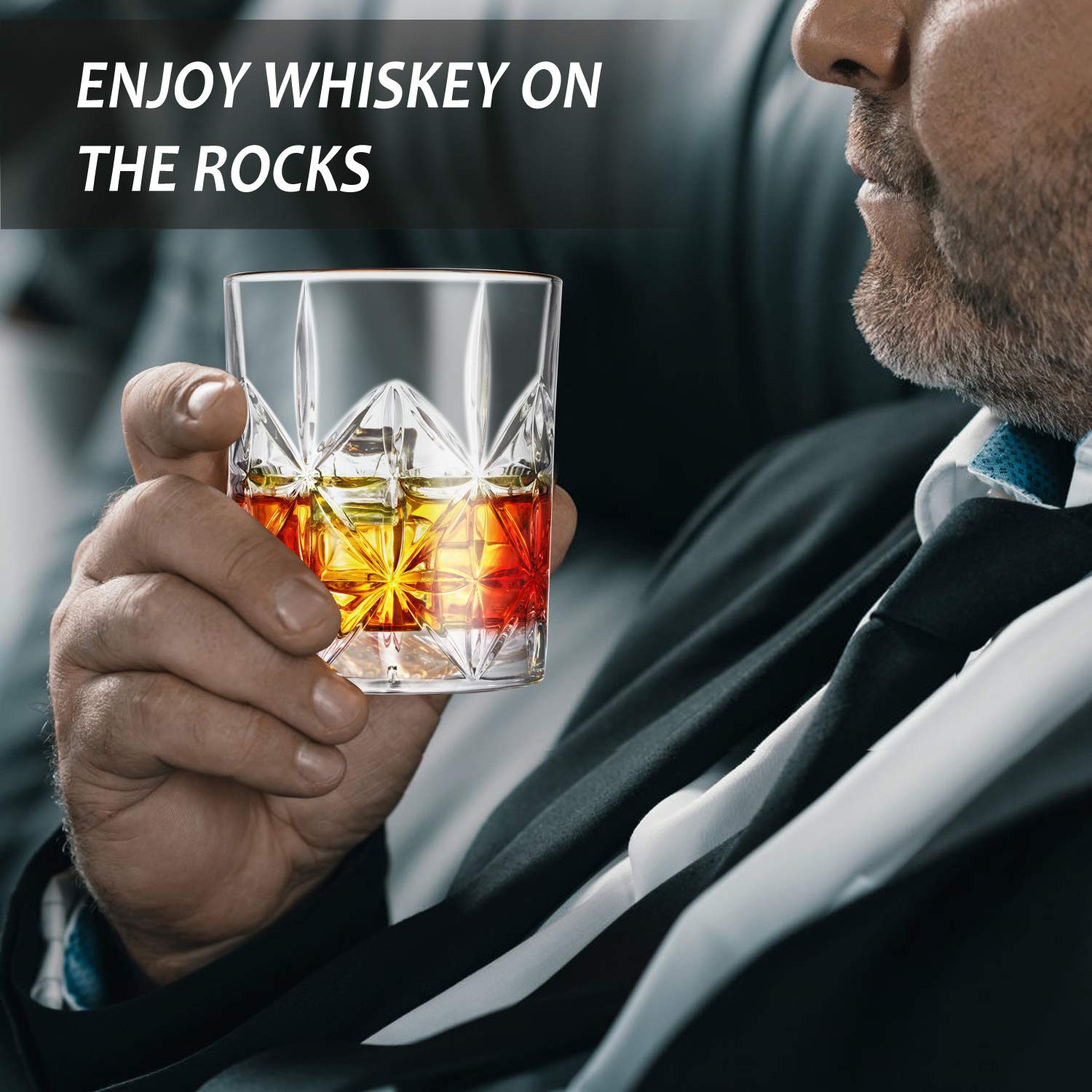 veecom whiskey glass heavy base emphasizes grip and temperature stability for savoring
