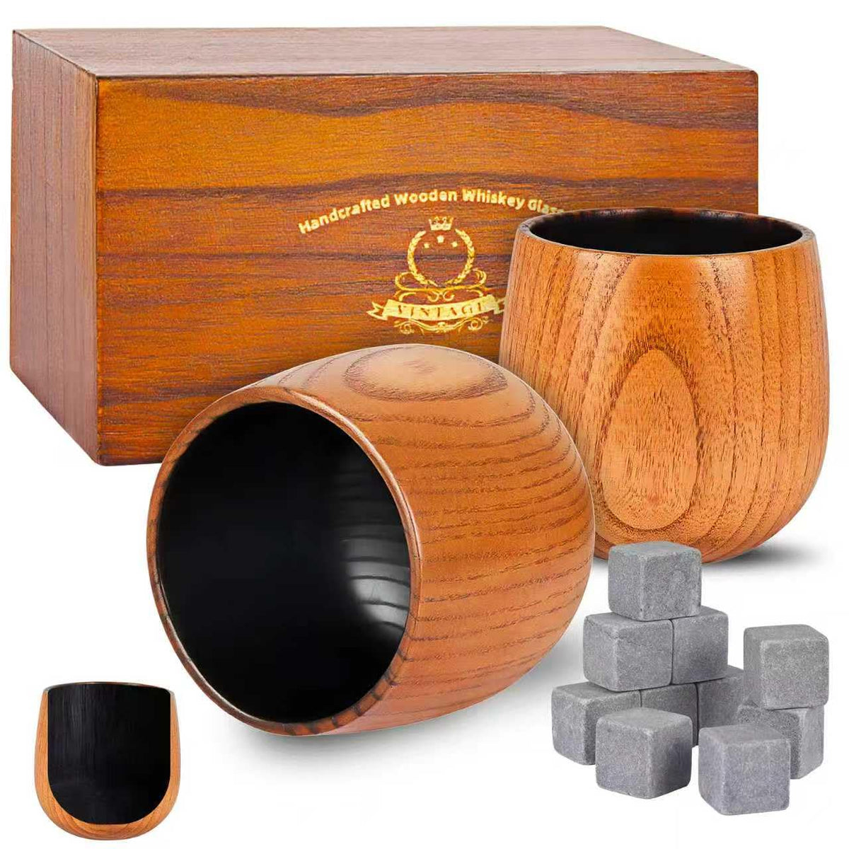 Veelgeluk charred whiskey glass 10oz enhances oak notes for a richer sip.