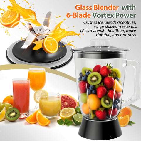 VegeNutrix 88 oz precision processor bowl handles chopping and shredding.