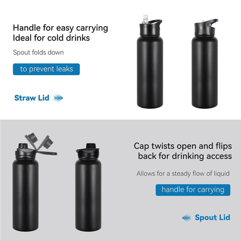 VEGOND bottle fits most cup holders and backpacks for portability.