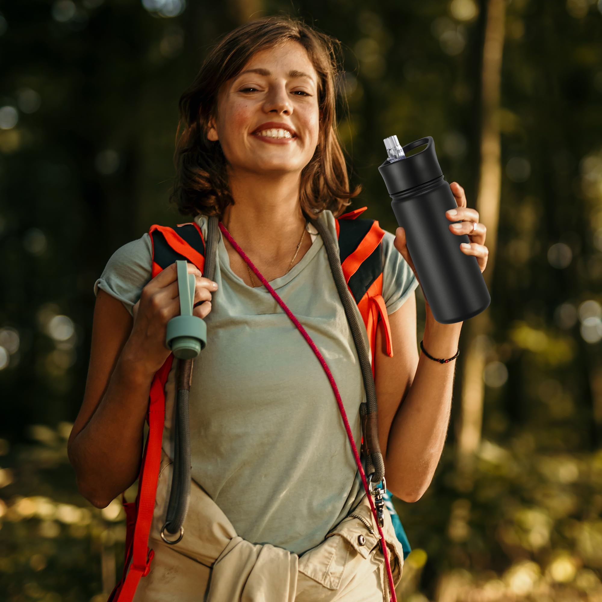 Cupholder-friendly design fits most backpacks and car cup holders.