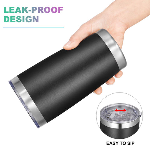 VEGOND powder-coated tumbler with color options and sweat-proof grip