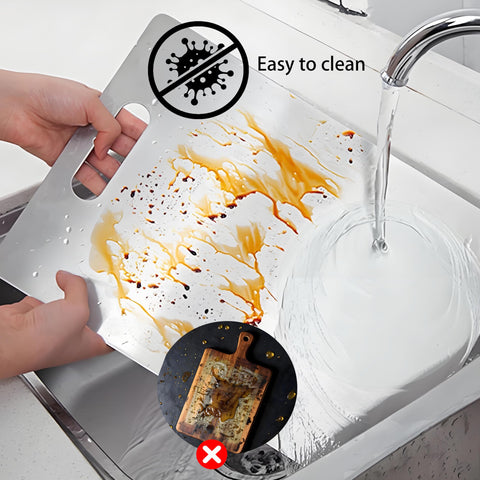Vehequny cutting board smooth edge design reduces risk of cuts during meal prep