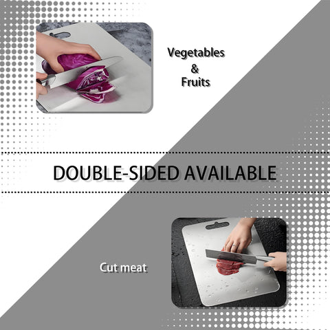 Vehequny titanium cutting board two-pack set available in small and large sizes for versatile use